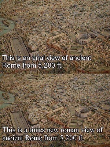 This is an arial view of ancient Rome from 5,200 This is a times new roman view of ancient Rome from 5.200