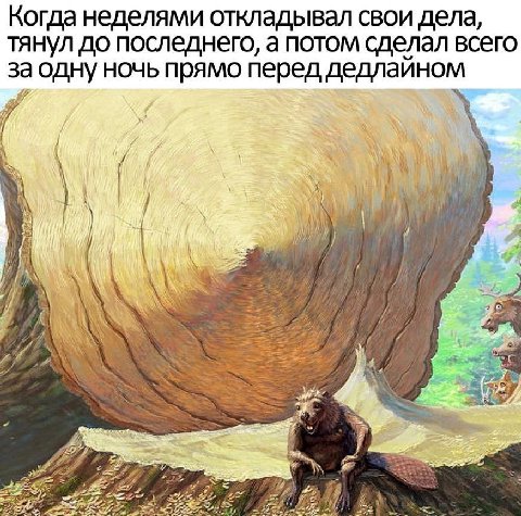 Когда неделями откладывал свои дела, тянул до последнего, а потом сделал всего за одну ночь прямо перед дедлайном it 4 У if