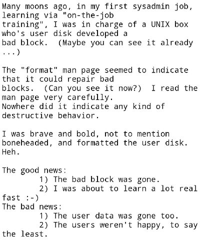 at least he removed bad block