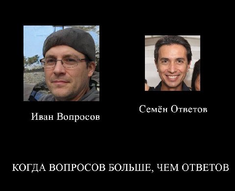 Семён Ответов Иван Вопросов КОГДА ВОПРОСОВ БОЛЬШЕ, ЧЕМ ОТВЕТОВ