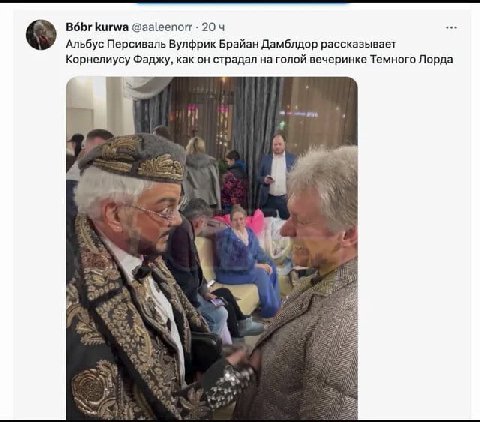 Bobr kurwa @aaleenorr 204 Альбус Персиваль Вулфрик Брайан Дамблдор рассказывает Корнелиусу Фаджу, как он страдал на голой вечеринке Темного Лорда