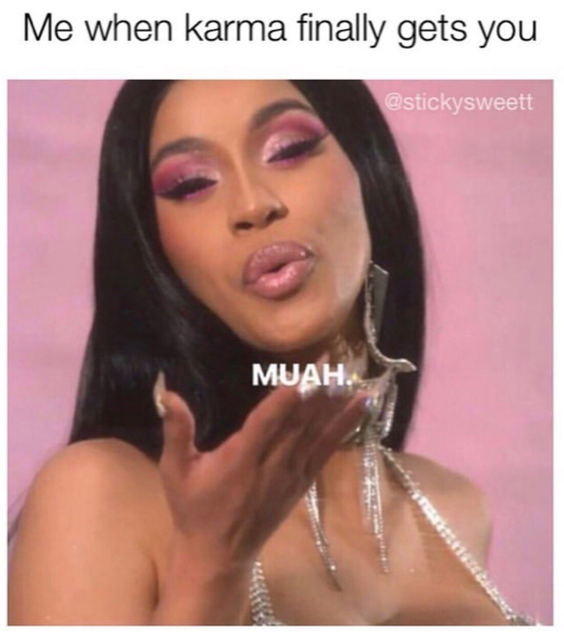 Me when karma finally gets you @stickysweett