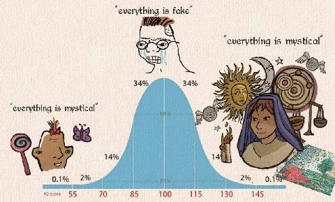 everything is fake и everything is mystical 34% 34% и everything is mystical 58 у 0.1% 2% 2% 55 70 85 100 115 130 145