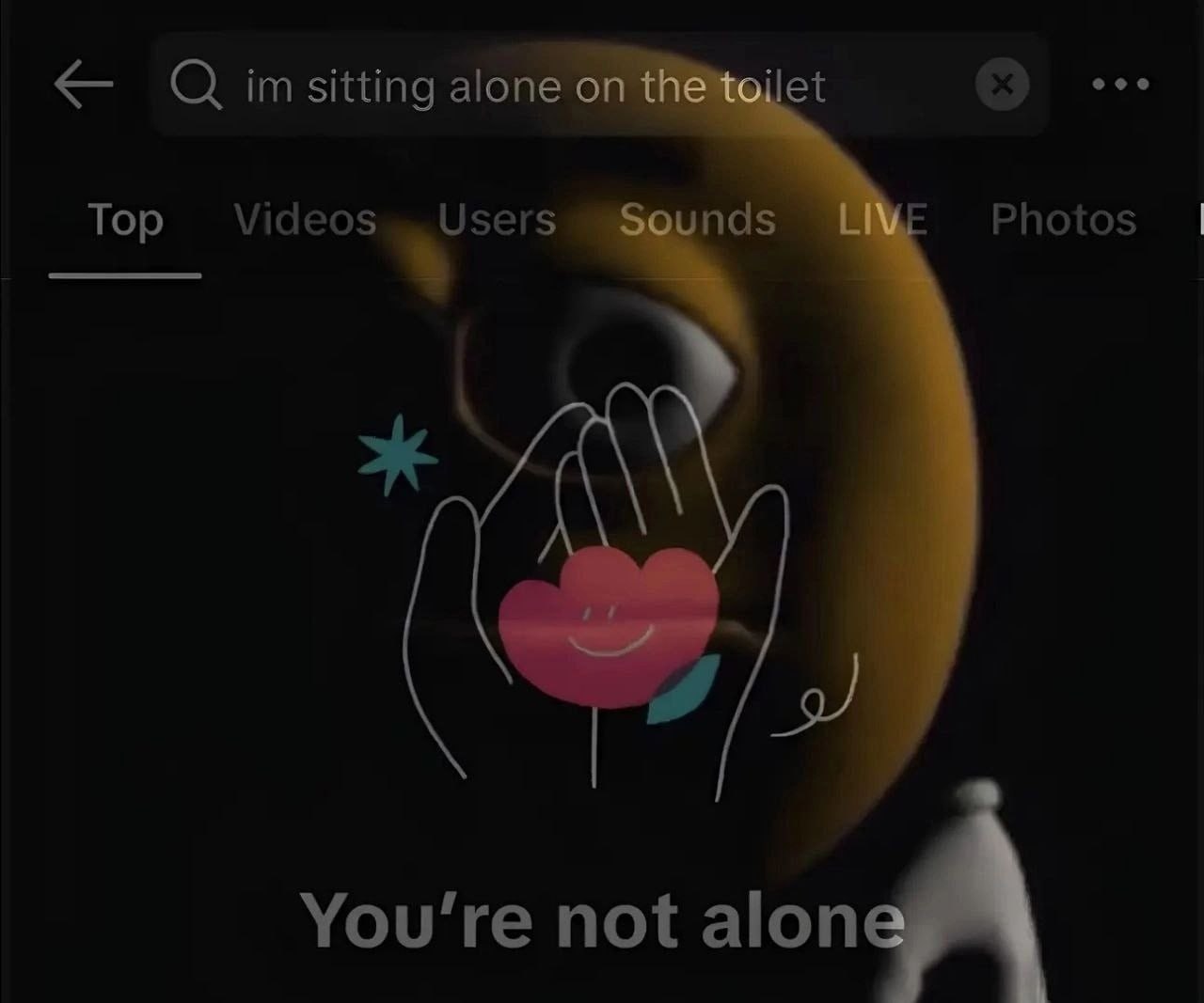 О imsitting alone Тор Videos Users nds Photos You’re not alon