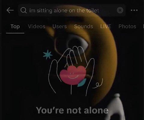 О imsitting alone Тор Videos Users nds Photos You’re not alon