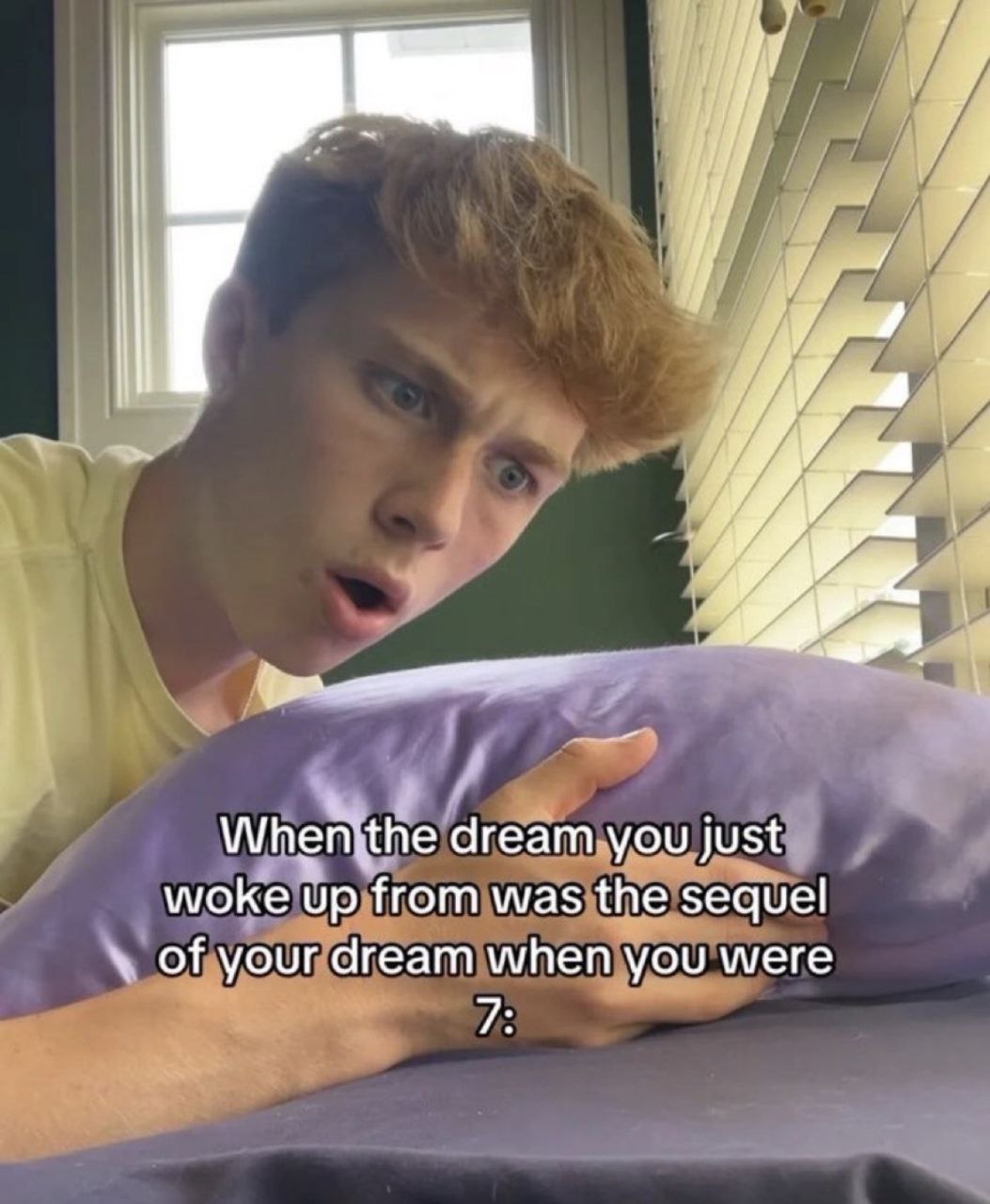 dream you just woke up from was the sequel of your dream when you were 7: