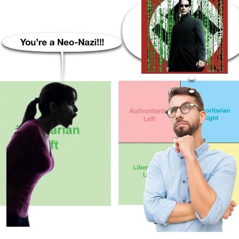 You’re a Neo-Nazi!!! moritarian a