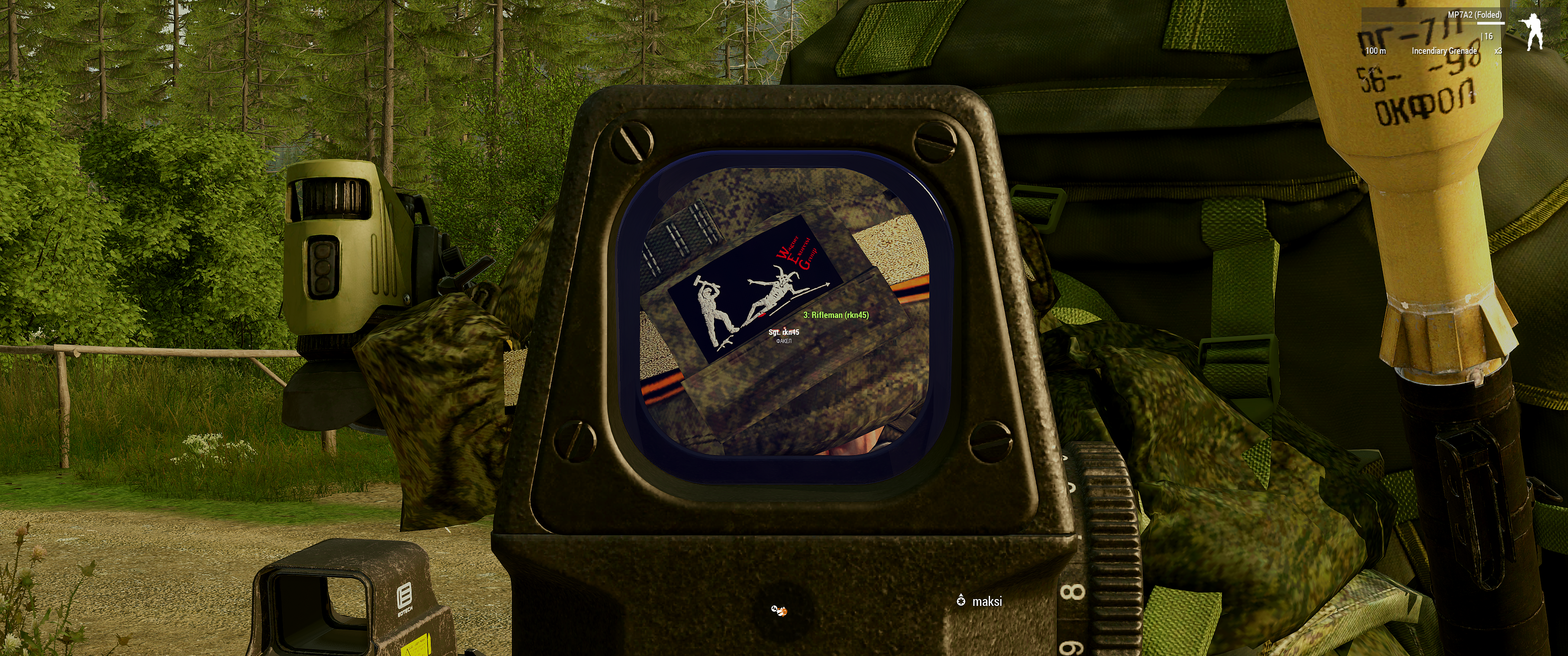 МРТА2 (Folded) |16 100 Incendiary Grenade 3: Rifleman (rkn45) Sot rkn45 maksi