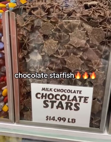 chocolate Starfish MILK CHOCOLATE STARS