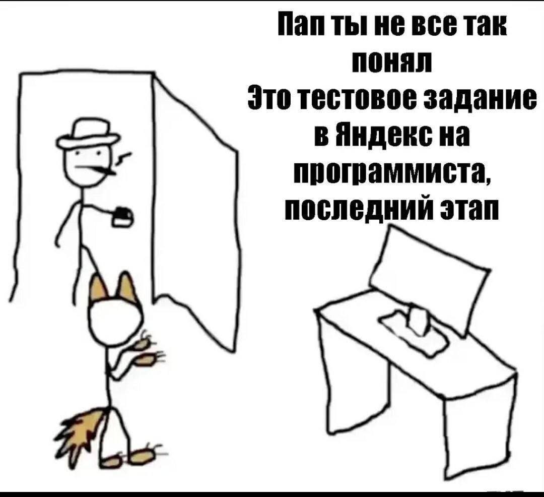не все так понял Это тестовое задание в Яндекс на i программиста, последний этап