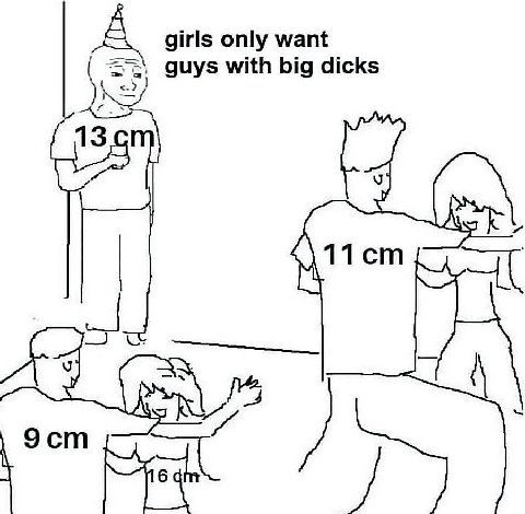 А girls only want guys with big dicks guy 9 11 i 9