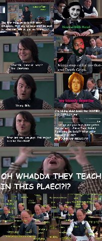 school of RAWK The first thing we is talk about influgnces, that way we know what we want to sound who you like blondie? 9 A a Who? No. Come on- what? Nigga stop callin’ me that- You. Shortstop. Я and