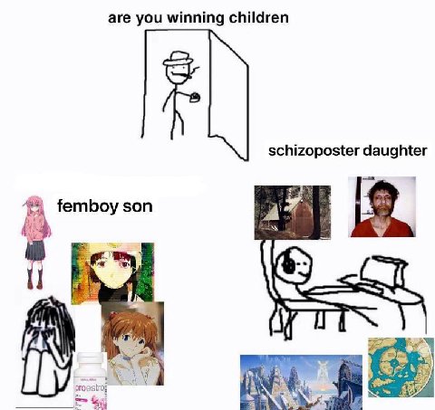 are you winning children schizoposter daughter femboy son