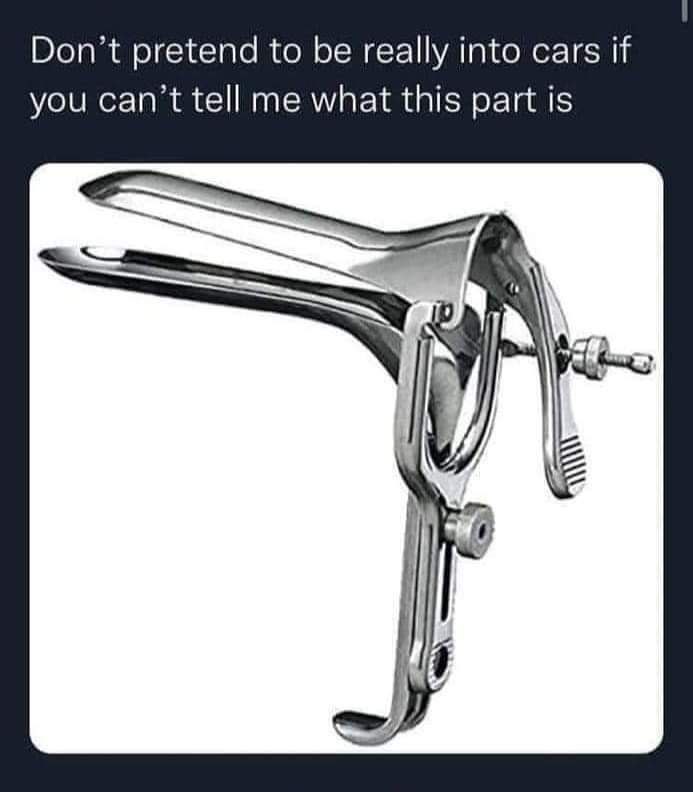 Don’t pretend to be really into cars if you can’t tell me what this part is