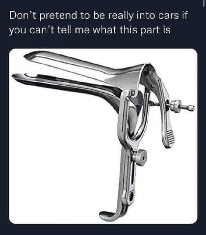 Don’t pretend to be really into cars if you can’t tell me what this part is