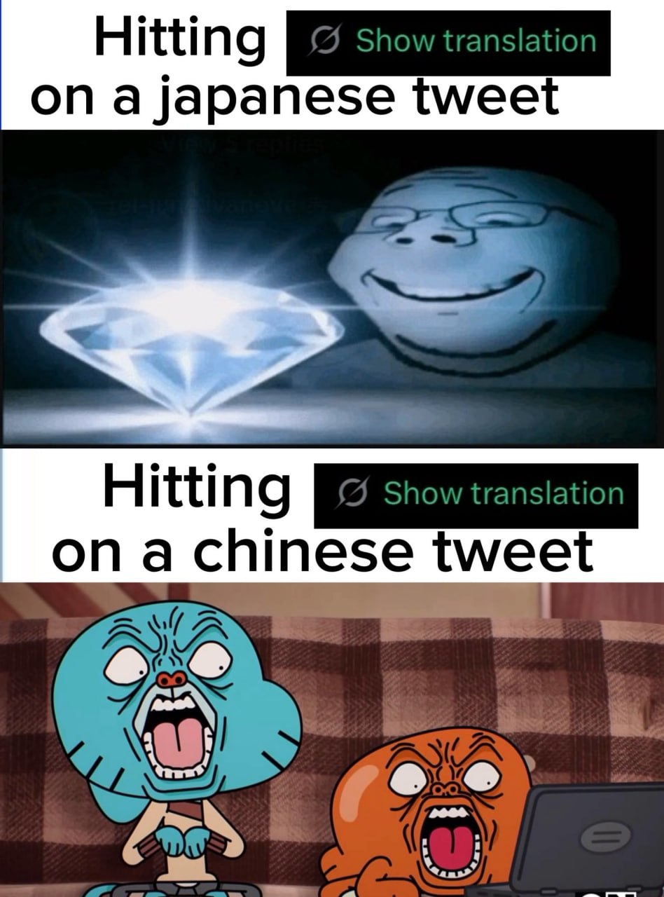 Hitting Show translation ona japanese tweet Hitting Show translation ona chinese tweet AS (А 1