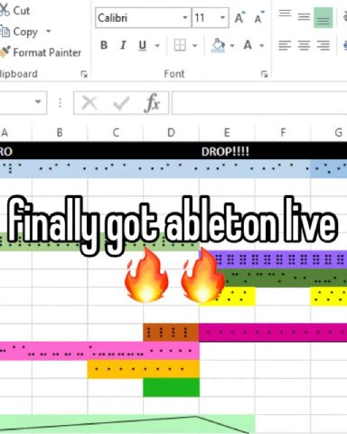 Calibri A 7 В Copy Format Painter Font A С О О ОКОР!!!! hinallyfgotyabletonlive