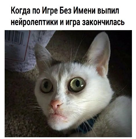 Когда по Игре Без Имени выпил нейролептики и игра закончилась