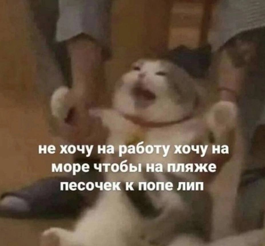 не хочу на работу хочу на море чтобы на пляже песочек к попе лип