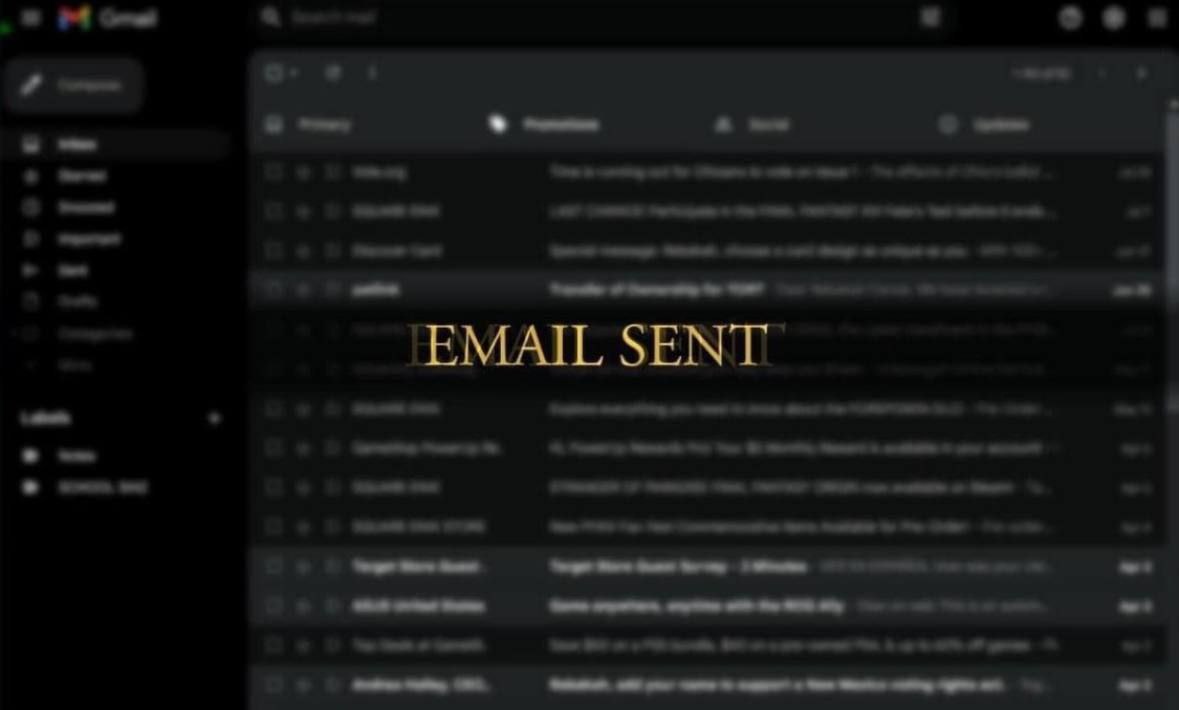 EMAIL SENT