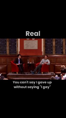 without saying “I gay”