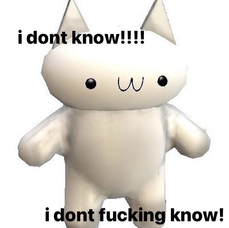 i dont fucking know!