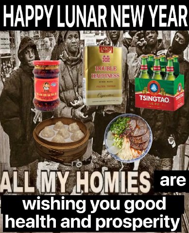 YEAR HOMIES are wishing you good health and prosperity