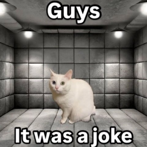 Guys It was ajoke