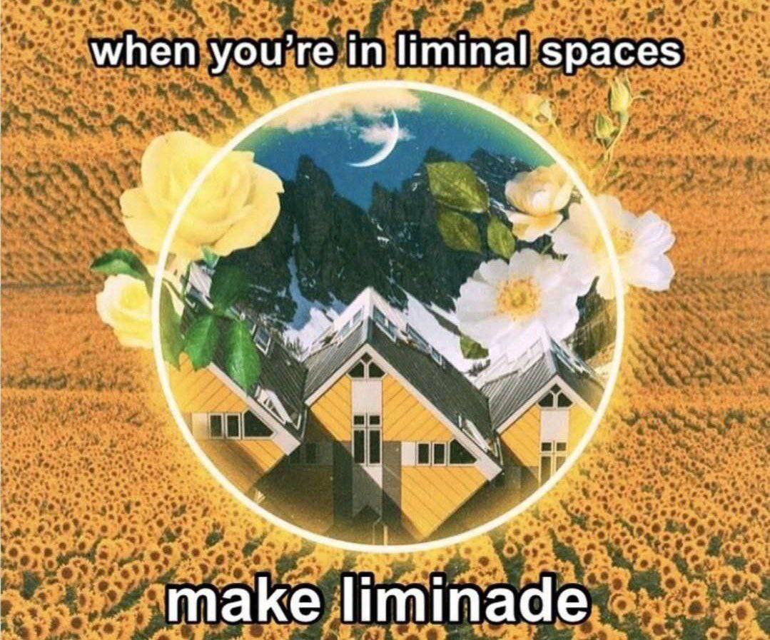 when you're liminal spaces make liminade