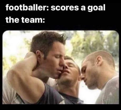 footballer: scores a goal the team:
