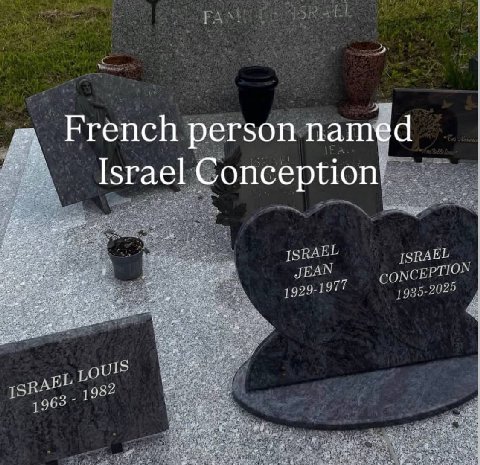 French person named Israel Conception