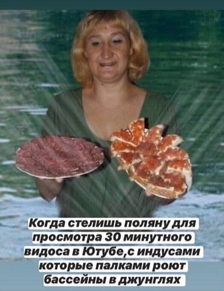 и. a be Когда стелишь поляну для. просмотра 30 минутного видосав Ютубе,с которые палками роют бассейны в джунглях