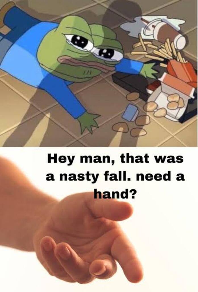 Hey man, that was a nasty fall. need a and?