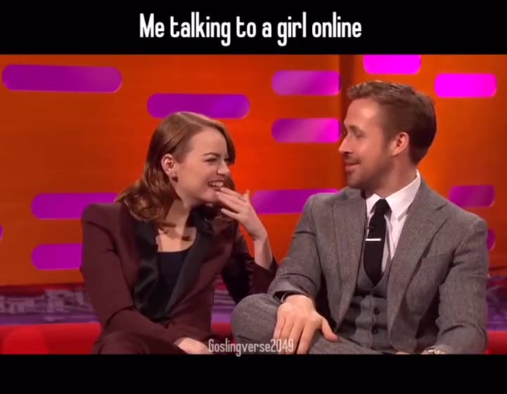 Me talking to a girl online