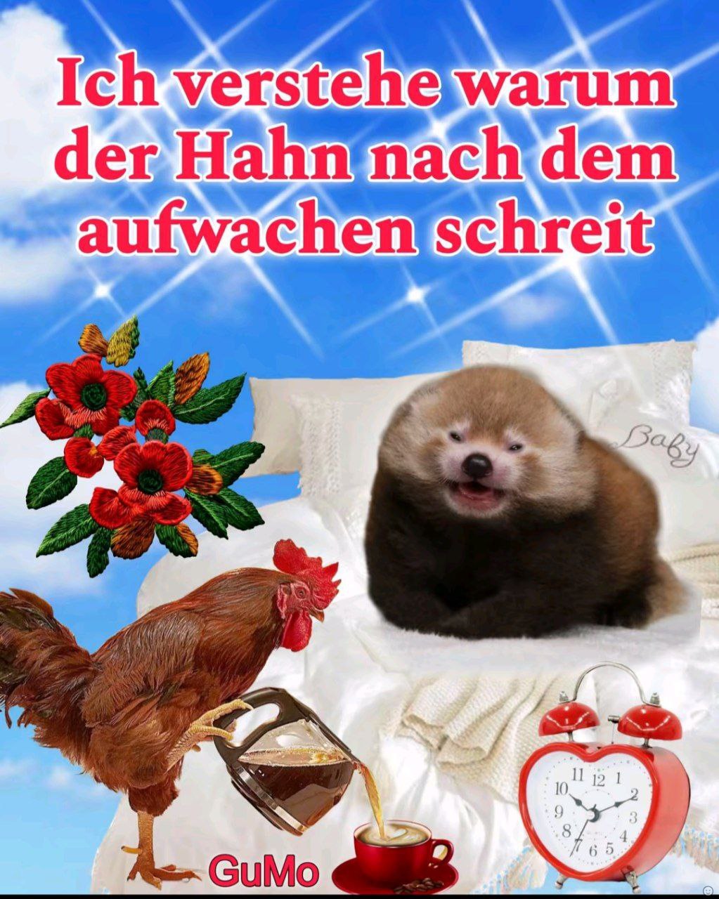Ich yerstehe warum der, Hahn dem fwachen Schreit GuMo