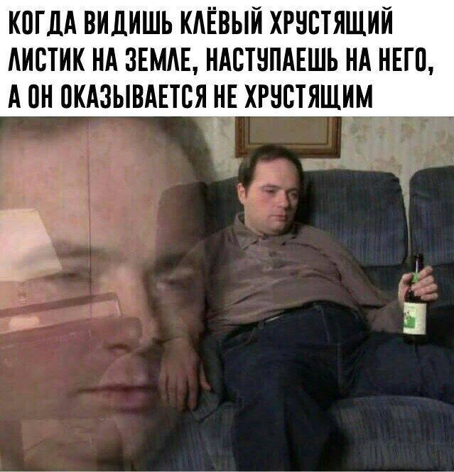 КОГДА ВИДИШЬ КЛЁВЫЙ ХРУСТЯЩИЙ ЛИСТИК НА ЗЕМЛЕ, НАСТУПАЕШЬ НА НЕГО, A ОКАЗЫВАЕТСЯ HE ХРУСТЯЩИМ 3