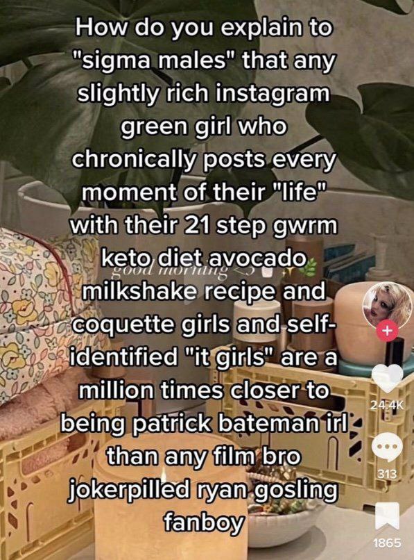 How you "sigma males" Slightly rich instagram™ green girl who A chronically posts’ every moment their, with their gwrm keto diet avocado. и milkshake. and, 91$ ата identified агета closer FAA. being р