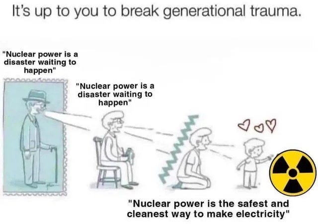 It’s up to you to break generational trauma "Nuclear power is а disaster waiting to happen’ "Nuclear power is a disaster waiting to happen" 109 "Nuclear power is the safest and cleanest way to make el