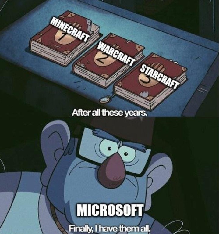 Weep, After all these years. MICROSOFT Finally, have them all.