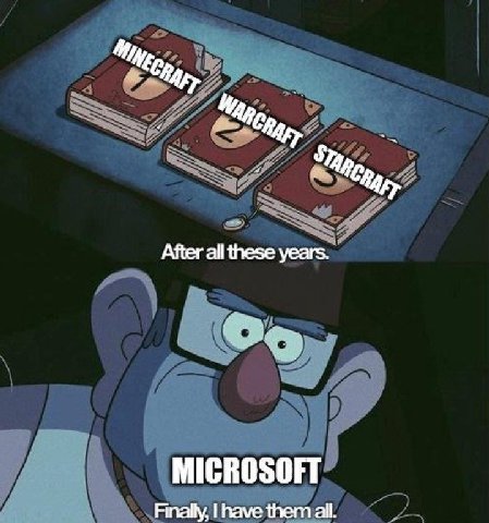 Weep, After all these years. MICROSOFT Finally, have them all.