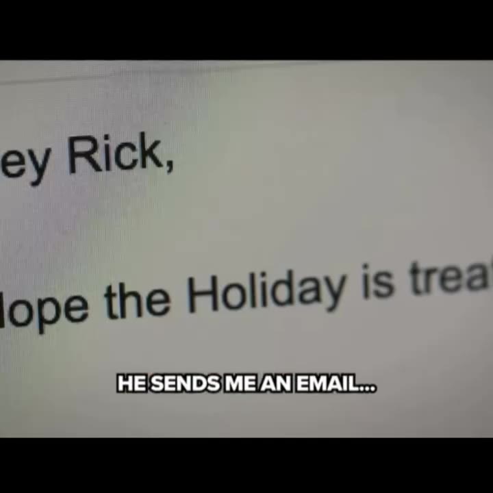 > the Holiday is treating HE'SENDS ME/ANIEMAIL- __ “NEVER GOING,TO GIVE\YOU|UP” НЕ SENDS МЕ/АМЕМАН hould check out this video...