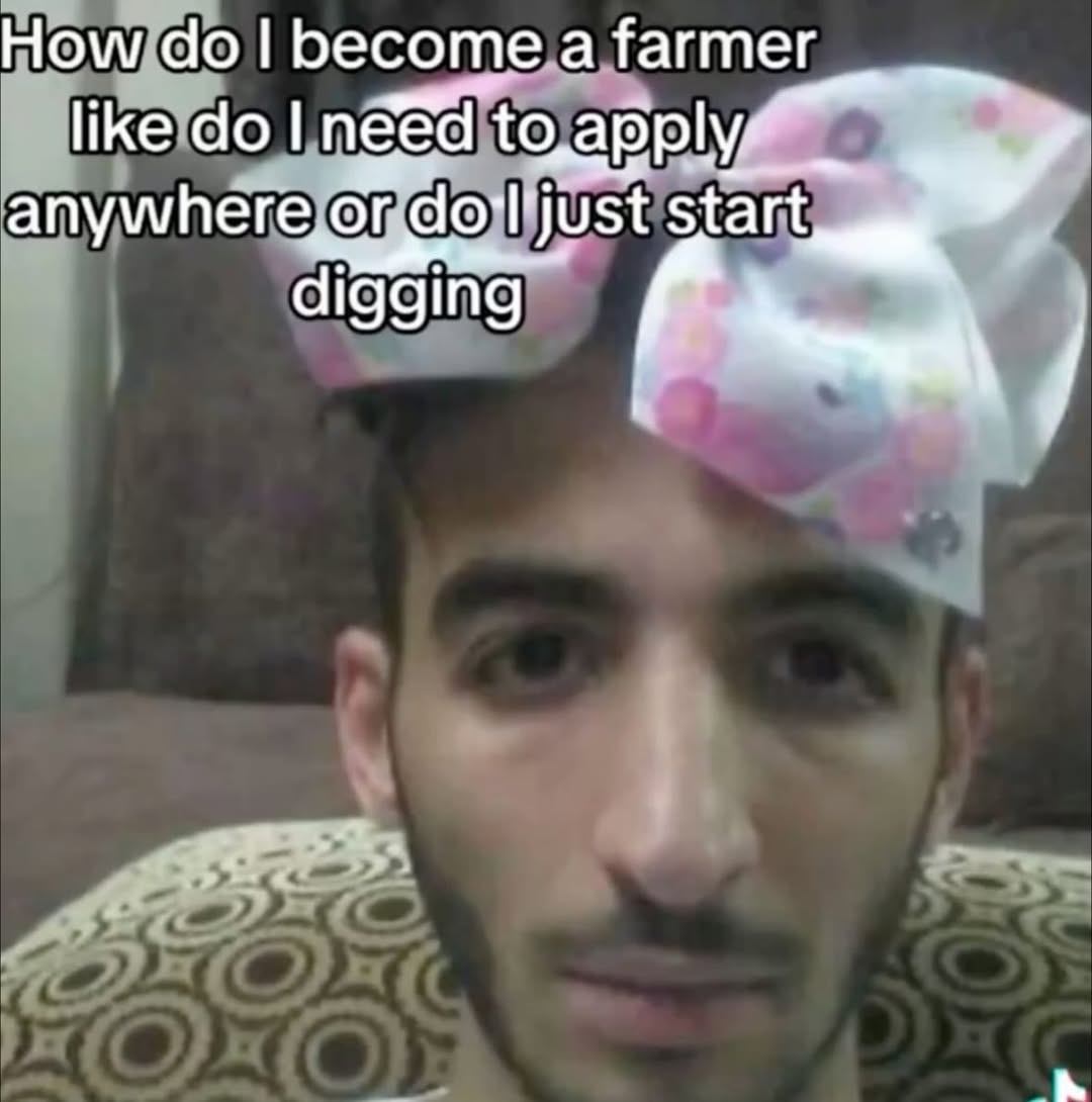 become.a farmer like to apply, start digging