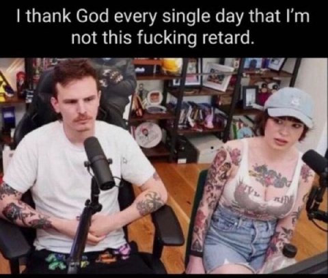 thank God every single day that not this fucking retard. о лее. 4 А A