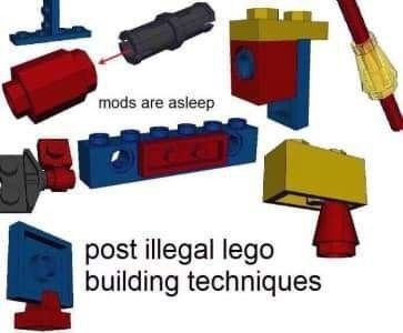 post illegal lego building techniques