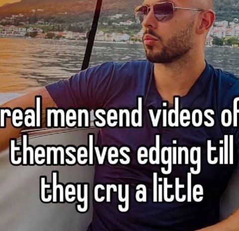 real videos of themselves edging till they cry alittle