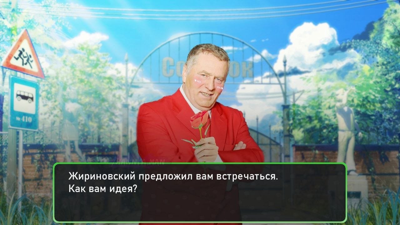 Жириновский предложил вам встречаться. Как вам идея?
