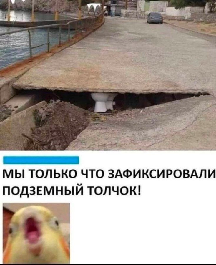МЫ ТОЛЬКО ЧТО ЗАФИКСИРОВАЛИ ПОДЗЕМНЫЙ ТОЛЧОК!