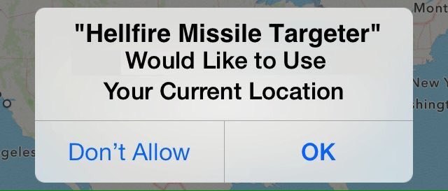 Missile Тагдщег" Would Like to Use Your Current Location Don’t Allow
