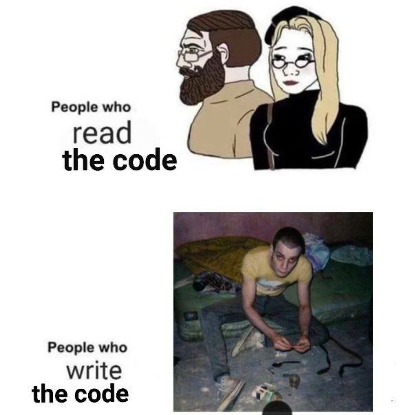 23, People who read the code People who write the code