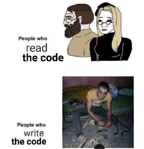 23, People who read the code People who write the code